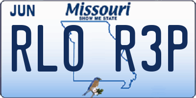 MO license plate RL0R3P