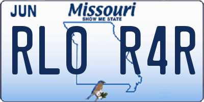 MO license plate RL0R4R