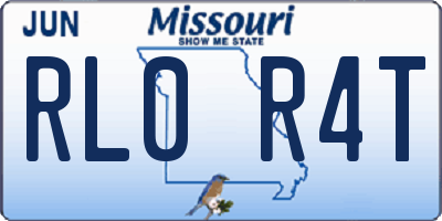 MO license plate RL0R4T