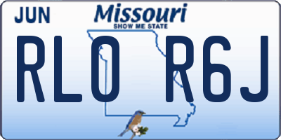 MO license plate RL0R6J