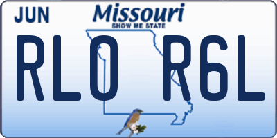 MO license plate RL0R6L