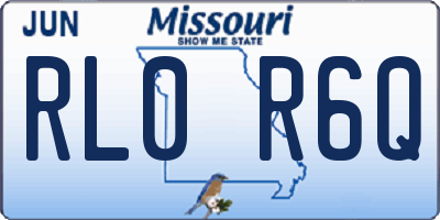 MO license plate RL0R6Q