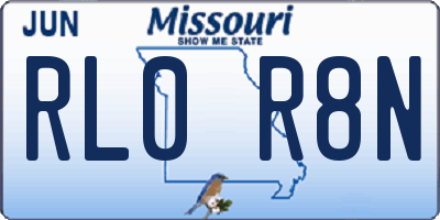 MO license plate RL0R8N