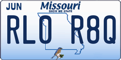 MO license plate RL0R8Q
