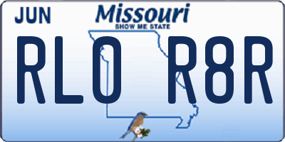 MO license plate RL0R8R