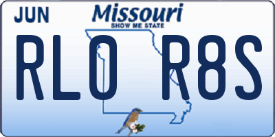 MO license plate RL0R8S