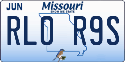 MO license plate RL0R9S