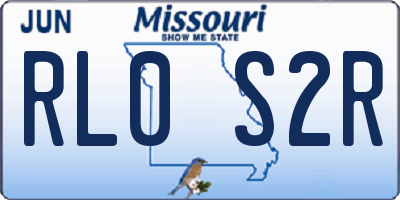 MO license plate RL0S2R