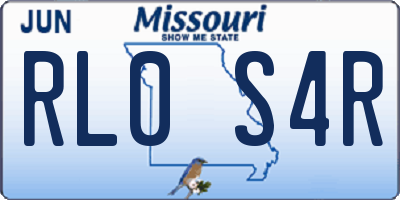 MO license plate RL0S4R