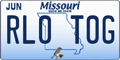 MO license plate RL0T0G