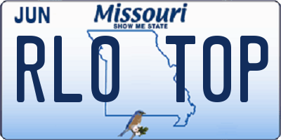 MO license plate RL0T0P