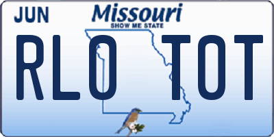 MO license plate RL0T0T