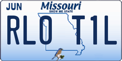 MO license plate RL0T1L