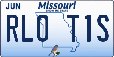 MO license plate RL0T1S