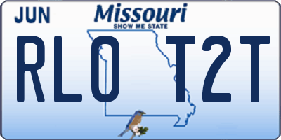 MO license plate RL0T2T