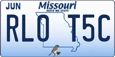 MO license plate RL0T5C