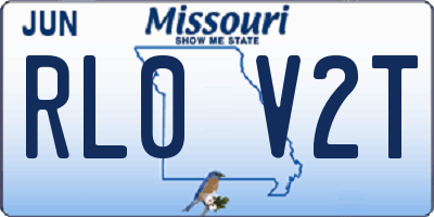 MO license plate RL0V2T