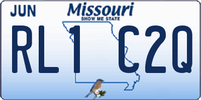 MO license plate RL1C2Q