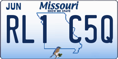 MO license plate RL1C5Q
