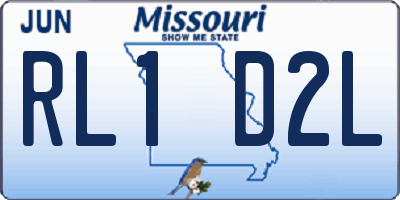 MO license plate RL1D2L