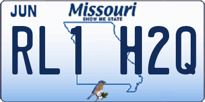 MO license plate RL1H2Q