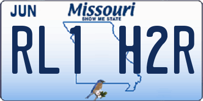 MO license plate RL1H2R