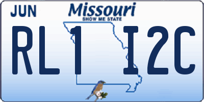 MO license plate RL1I2C