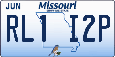 MO license plate RL1I2P