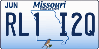 MO license plate RL1I2Q