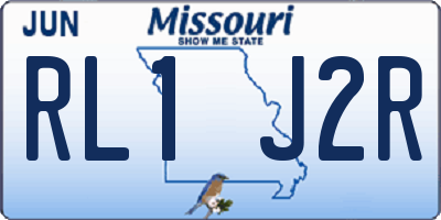 MO license plate RL1J2R