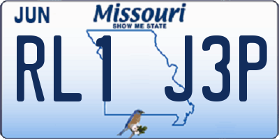 MO license plate RL1J3P