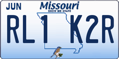 MO license plate RL1K2R