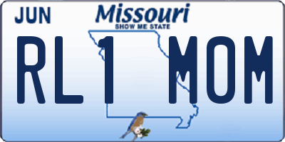 MO license plate RL1M0M