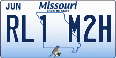 MO license plate RL1M2H