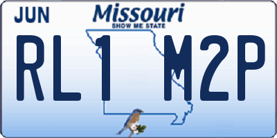MO license plate RL1M2P