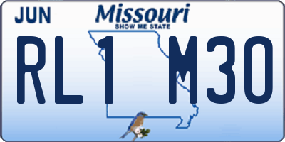 MO license plate RL1M3O