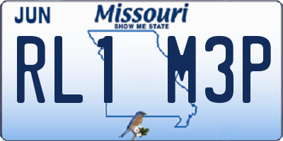 MO license plate RL1M3P