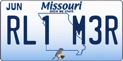 MO license plate RL1M3R