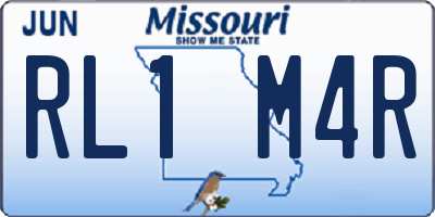 MO license plate RL1M4R