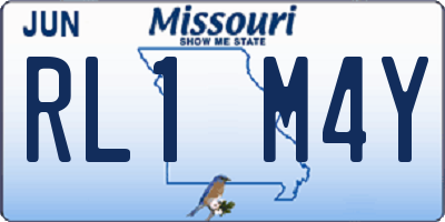 MO license plate RL1M4Y