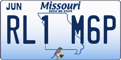 MO license plate RL1M6P