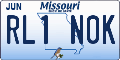 MO license plate RL1N0K