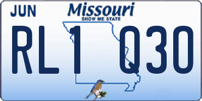 MO license plate RL1Q3O