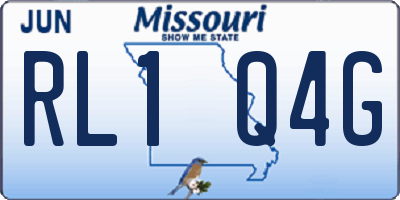 MO license plate RL1Q4G