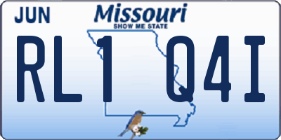 MO license plate RL1Q4I