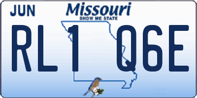 MO license plate RL1Q6E