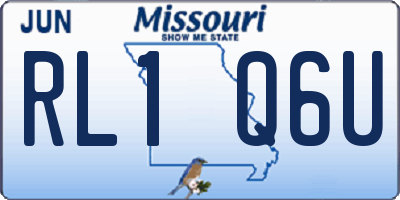 MO license plate RL1Q6U