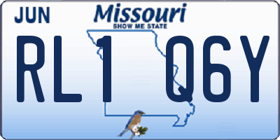 MO license plate RL1Q6Y