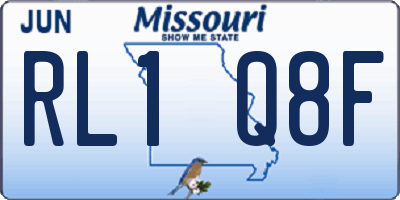 MO license plate RL1Q8F