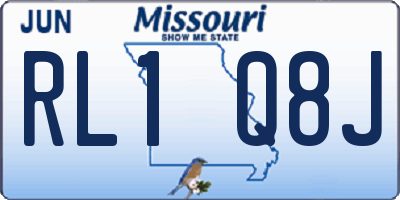 MO license plate RL1Q8J
